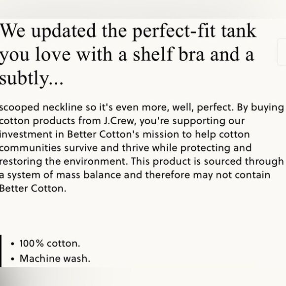 J. Crew Knit Goods Sleeveless Perfect Fit Black Scoop Neck Tank Top. Small. - Picture 1 of 2